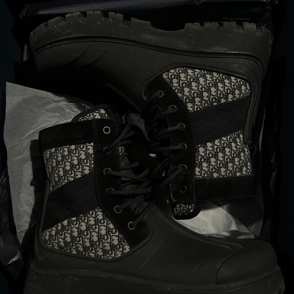 Dior Garden Lace Up Boot